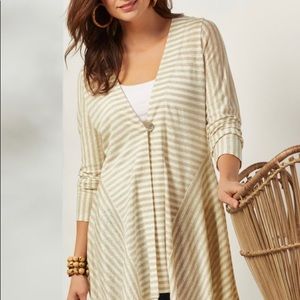 Soft Surroundings NWT XL Jacket Topper Linen